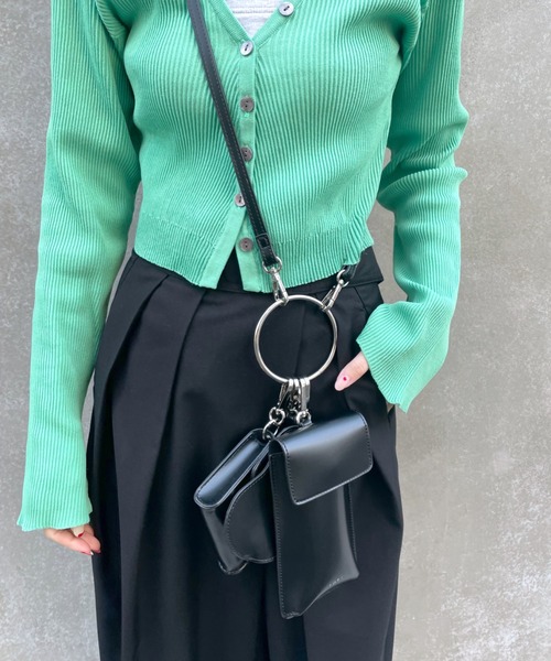 loti(ロティ)の「WEB限定 loti リングビーンズマルチセットBAG(ショルダーバッグ・レディース・ブラック/ブラウン/オフホワイト・ONE SIZE)」の5枚目の写真