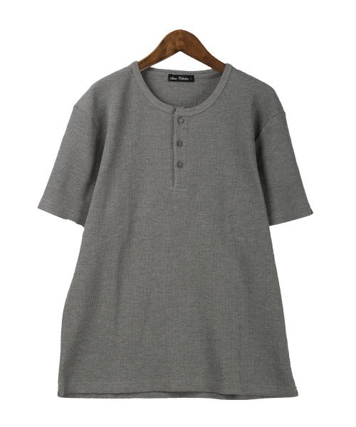 WTAPS グレー Tシャツ ヘンリーネック M 美品 WTAPS グレー Tシャツ ヘンリーネック WTAPS グレー T