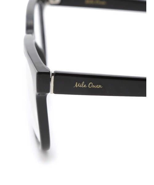Mila Owen（ミラオーウェン）の「スクエアセルフレームメガネ（メガネ・レディース・ブラック/ブラウン・FREE）」の6枚目の写真