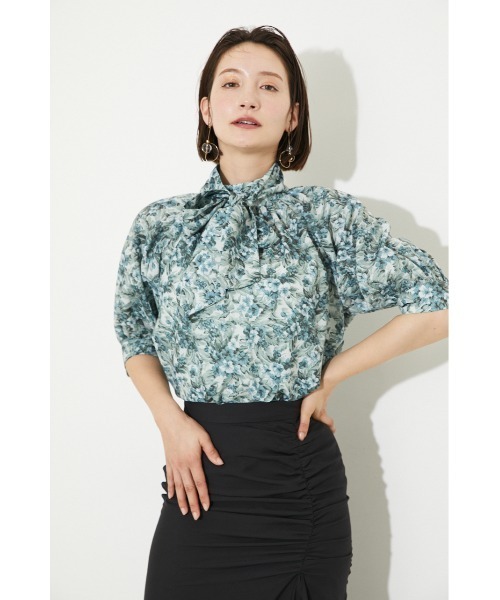 rienda（リエンダ）の「バルーンスリーブギャザーブラウス（シャツ/ブラウス・レディース・ホワイト/カーキ/ホワイト系その他/ピンク系その他・FREE）」の7枚目の写真