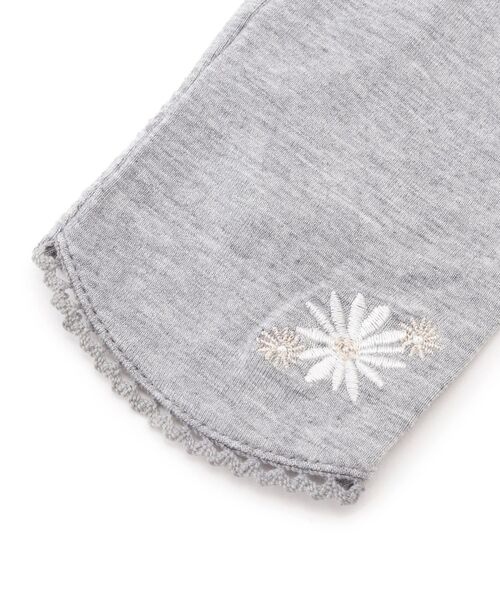 DRESKIP（ドレスキップ）の「◆【竹繊維】フラワー刺繍ロングアームカバー（その他小物・レディース・グレー系/ブラック系・00）」の5枚目の写真