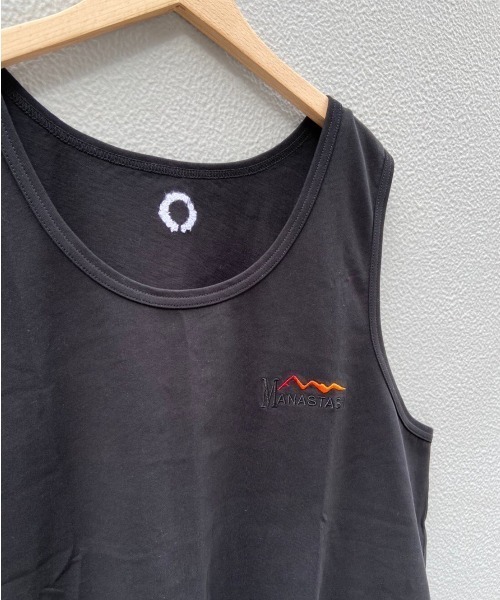 MANASTASH（マナスタッシュ）の「MANASTASH/マナスタッシュ　MS Circle logo tanktop　MSサークルロゴタンクトップ（タンクトップ・メンズ・ホワイト/ブラック・MEDIUM/LARGE）」の11枚目の写真