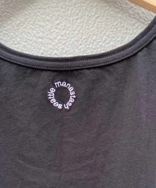 MANASTASH（マナスタッシュ）の「MANASTASH/マナスタッシュ　MS Circle logo tanktop　MSサークルロゴタンクトップ（タンクトップ・メンズ・ホワイト/ブラック・MEDIUM/LARGE）」の14枚目の写真