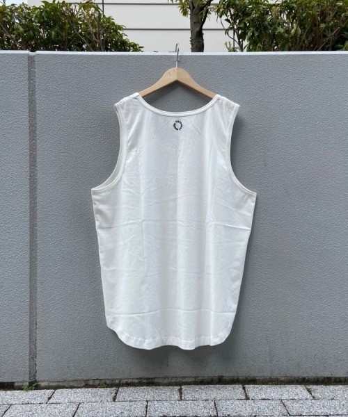 MANASTASH（マナスタッシュ）の「MANASTASH/マナスタッシュ　MS Circle logo tanktop　MSサークルロゴタンクトップ（タンクトップ・メンズ・ホワイト/ブラック・MEDIUM/LARGE）」の16枚目の写真