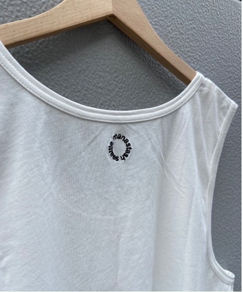 MANASTASH（マナスタッシュ）の「MANASTASH/マナスタッシュ　MS Circle logo tanktop　MSサークルロゴタンクトップ（タンクトップ・メンズ・ホワイト/ブラック・MEDIUM/LARGE）」の17枚目の写真