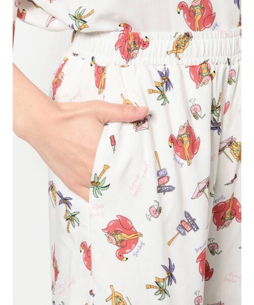 GYDA（ジェイダ）の「【セットアップ着用可】ORIGINAL BEACH PATTERN パンツ（その他パンツ・レディース・オフホワイト/チャコールグレー・FREE）」の16枚目の写真
