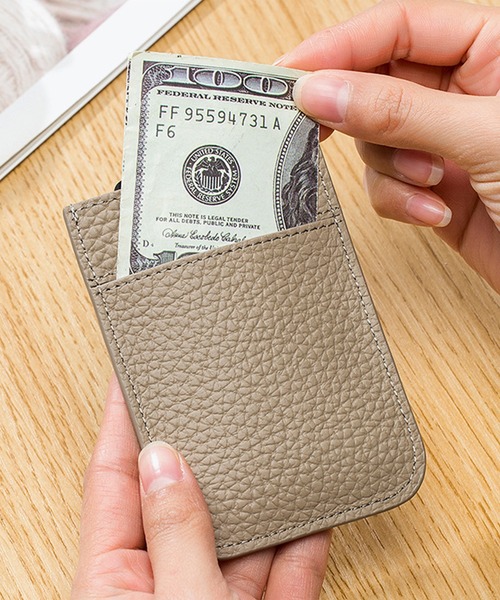 aimoha（アイモハ）の「無地カードケース（カードケース・レディース・レッド/イエロー/ライトグリーン/ブルー/オレンジ/グレー/チョコ/インディゴブルー/ブラック/オフホワイト/ピンク・FREE）」の4枚目の写真