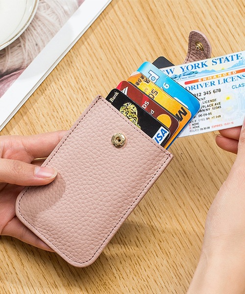 aimoha（アイモハ）の「無地カードケース（カードケース・レディース・レッド/イエロー/ライトグリーン/ブルー/オレンジ/グレー/チョコ/インディゴブルー/ブラック/オフホワイト/ピンク・FREE）」の10枚目の写真