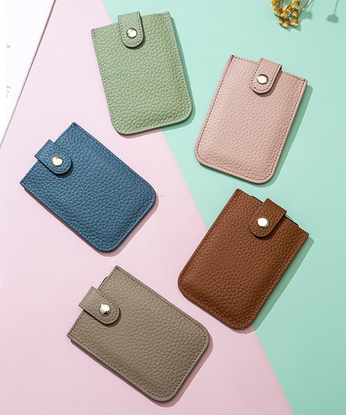 aimoha（アイモハ）の「無地カードケース（カードケース・レディース・レッド/イエロー/ライトグリーン/ブルー/オレンジ/グレー/チョコ/インディゴブルー/ブラック/オフホワイト/ピンク・FREE）」の16枚目の写真