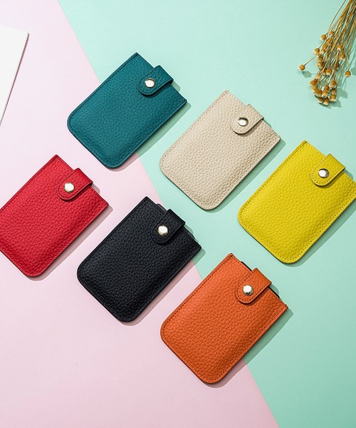aimoha（アイモハ）の「無地カードケース（カードケース・レディース・レッド/イエロー/ライトグリーン/ブルー/オレンジ/グレー/チョコ/インディゴブルー/ブラック/オフホワイト/ピンク・FREE）」の15枚目の写真
