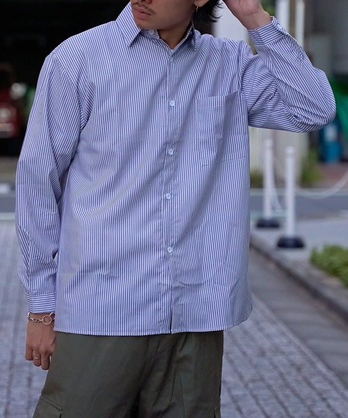 セットアップ ストライプ ブラウス シャツ パンツ エレガント 24973_01.jpg
