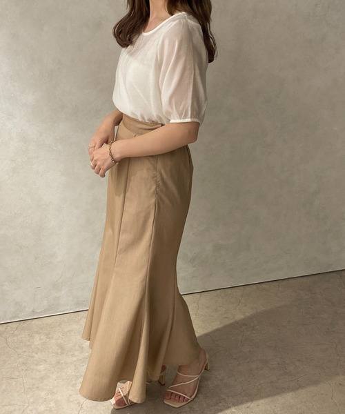 apres jour clair(アプレジュールクレア)の「【apres jour clair】シアープルオーバー【ZOZOTOWN限定アイテム】(シャツ/ブラウス・レディース・ホワイト/ライトベージュ・X-LARGE/フリー)」の9枚目の写真