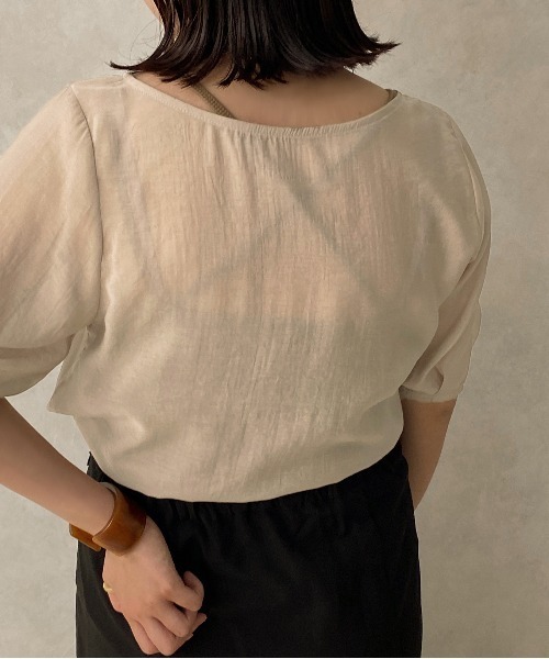 apres jour clair(アプレジュールクレア)の「【apres jour clair】シアープルオーバー【ZOZOTOWN限定アイテム】(シャツ/ブラウス・レディース・ホワイト/ライトベージュ・X-LARGE/フリー)」の11枚目の写真