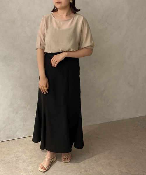 apres jour clair(アプレジュールクレア)の「【apres jour clair】シアープルオーバー【ZOZOTOWN限定アイテム】(シャツ/ブラウス・レディース・ホワイト/ライトベージュ・X-LARGE/フリー)」の12枚目の写真