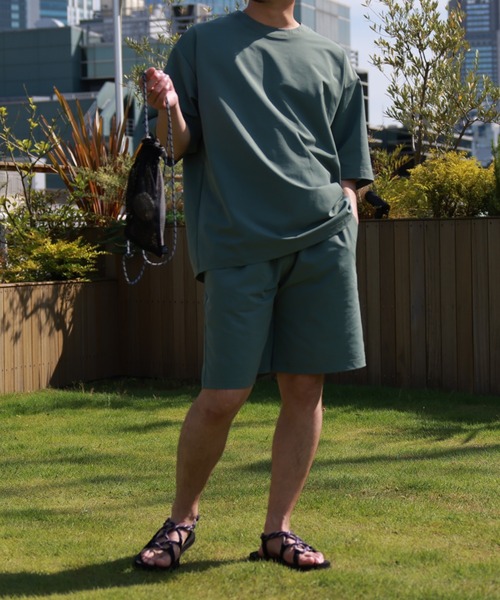 CIAOPANIC TYPY（チャオパニックティピー）の「▽配色ステッチラッシュガード（ラッシュガード・メンズ・チャコールグレー/オレンジ/グリーン・XL/L）」の7枚目の写真