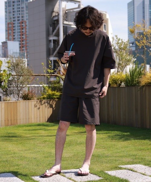 CIAOPANIC TYPY（チャオパニックティピー）の「▽配色ステッチラッシュガード（ラッシュガード・メンズ・チャコールグレー/オレンジ/グリーン・XL/L）」の13枚目の写真