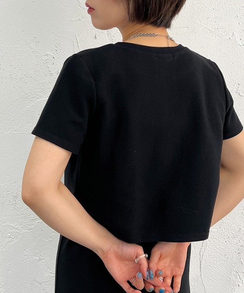 apres jour mignon（アプレジュールミニョン）の「ドットボタンショートトップス【ZOZOTOWN限定アイテム】（カーディガン/ボレロ・レディース・ブラック/ピンク/グリーン/アイボリー/ライトイエロー・X-LARGE/フリー）」の20枚目の写真