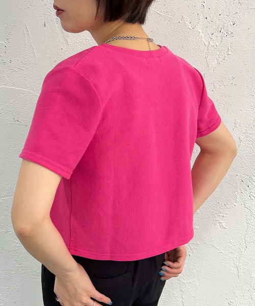apres jour mignon（アプレジュールミニョン）の「ドットボタンショートトップス【ZOZOTOWN限定アイテム】（カーディガン/ボレロ・レディース・ブラック/ピンク/グリーン/アイボリー/ライトイエロー・X-LARGE/フリー）」の9枚目の写真