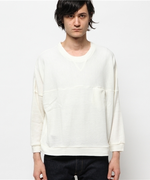 WHO'S WHO gallery（フーズフーギャラリー）の「【GIGGER】リブ編みプルオーバースウェット（スウェット・レディース・ホワイト/グレー/ブラック・MEDIUM/LARGE）」の4枚目の写真