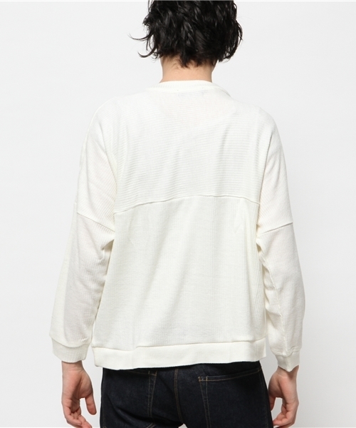 WHO'S WHO gallery（フーズフーギャラリー）の「【GIGGER】リブ編みプルオーバースウェット（スウェット・レディース・ホワイト/グレー/ブラック・MEDIUM/LARGE）」の6枚目の写真