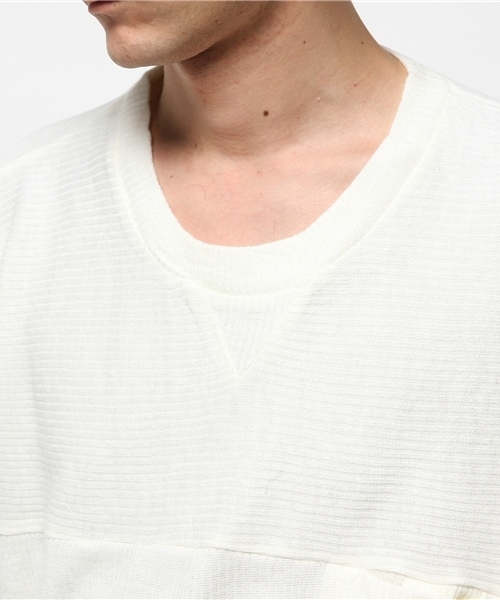 WHO'S WHO gallery（フーズフーギャラリー）の「【GIGGER】リブ編みプルオーバースウェット（スウェット・レディース・ホワイト/グレー/ブラック・MEDIUM/LARGE）」の7枚目の写真