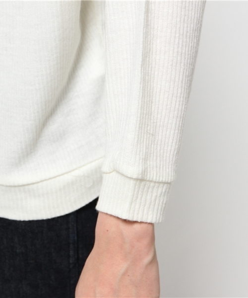 WHO'S WHO gallery（フーズフーギャラリー）の「【GIGGER】リブ編みプルオーバースウェット（スウェット・レディース・ホワイト/グレー/ブラック・MEDIUM/LARGE）」の8枚目の写真