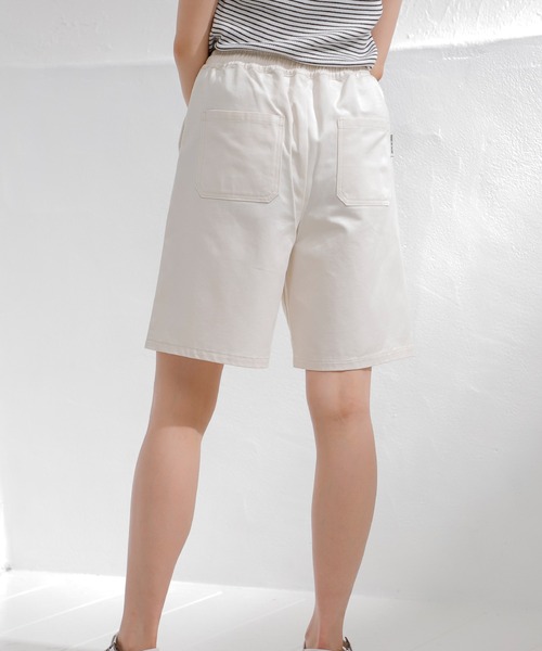 Honeys(ハニーズ)の「イージーハーフパンツ(スウェットパンツ・レディース・アイボリー/ブラック/カーキ/ネイビー/ベージュ・S/M/L)」の10枚目の写真