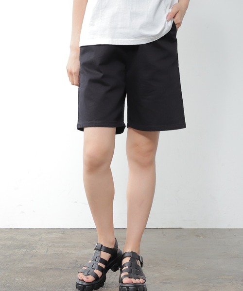 Honeys(ハニーズ)の「イージーハーフパンツ(スウェットパンツ・レディース・アイボリー/ブラック/カーキ/ネイビー/ベージュ・S/M/L)」の21枚目の写真
