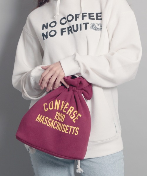CONVERSE（コンバース）の「【CONVERSE/コンバース】COLLEGE LOGO POUCH BAG カレッジロゴポーチバッグ（ハンドバッグ・レディース・ネイビー/グリーン/チャコールグレー/レッド・FREE）」の16枚目の写真