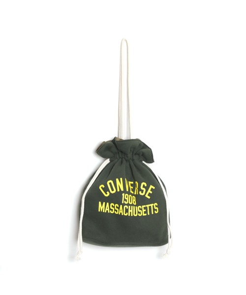 CONVERSE（コンバース）の「【CONVERSE/コンバース】COLLEGE LOGO POUCH BAG カレッジロゴポーチバッグ（ハンドバッグ・レディース・ネイビー/グリーン/チャコールグレー/レッド・FREE）」の6枚目の写真