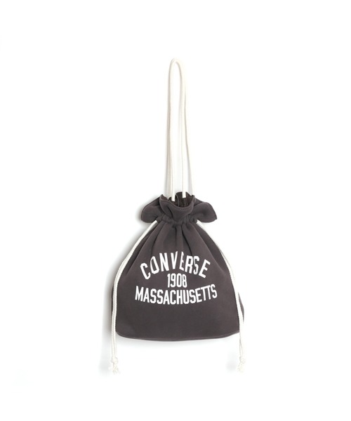 CONVERSE（コンバース）の「【CONVERSE/コンバース】COLLEGE LOGO POUCH BAG カレッジロゴポーチバッグ（ハンドバッグ・レディース・ネイビー/グリーン/チャコールグレー/レッド・FREE）」の5枚目の写真