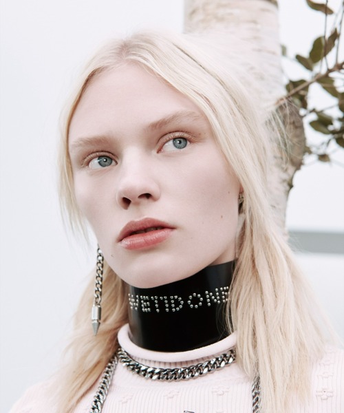 WE11DONE（ウェルダン）の「SILVER2 'W' LOGO MEDIUM CHAIN CHOKER