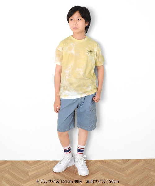 GLAZOS（グラソス）の「接触冷感デニム・カーゴショートパンツ（デニムパンツ・キッズ・ブルー/ライトブルー・170cm/150cm/130cm/140cm/160cm）」の5枚目の写真