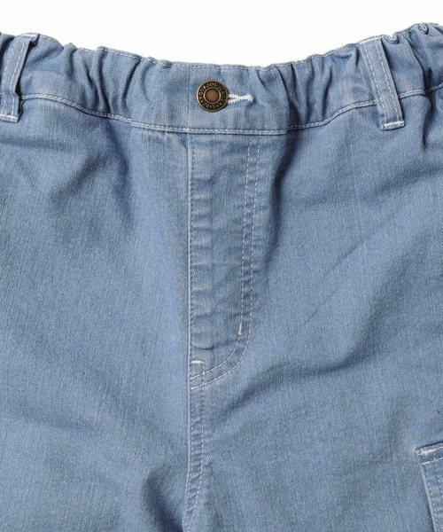 GLAZOS（グラソス）の「接触冷感デニム・カーゴショートパンツ（デニムパンツ・キッズ・ブルー/ライトブルー・170cm/150cm/130cm/140cm/160cm）」の9枚目の写真
