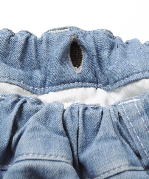 GLAZOS（グラソス）の「接触冷感デニム・カーゴショートパンツ（デニムパンツ・キッズ・ブルー/ライトブルー・170cm/150cm/130cm/140cm/160cm）」の14枚目の写真
