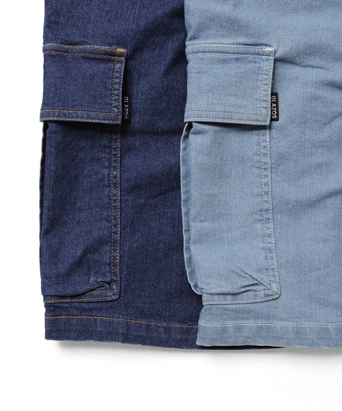 GLAZOS（グラソス）の「接触冷感デニム・カーゴショートパンツ（デニムパンツ・キッズ・ブルー/ライトブルー・170cm/150cm/130cm/140cm/160cm）」の17枚目の写真