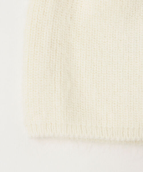 Ray BEAMS（レイビームス）の「Ray BEAMS / アンゴラ ビーニー（ニットキャップ/ビーニー・レディース・ブラック/オフホワイト/サックスブルー・ONE SIZE）」の21枚目の写真