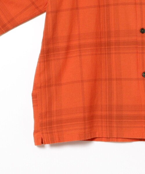 BEAMS（ビームス）の「BEAMS / フェード チェック ルーズフィット　オープンカラーシャツ（シャツ/ブラウス・メンズ・ネイビー/レッド/オリーブ・M/L/S/XL）」の21枚目の写真