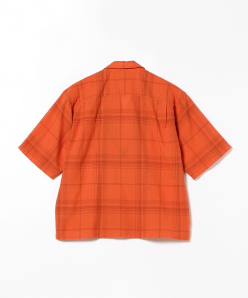 BEAMS（ビームス）の「BEAMS / フェード チェック ルーズフィット　オープンカラーシャツ（シャツ/ブラウス・メンズ・ネイビー/レッド/オリーブ・M/L/S/XL）」の15枚目の写真