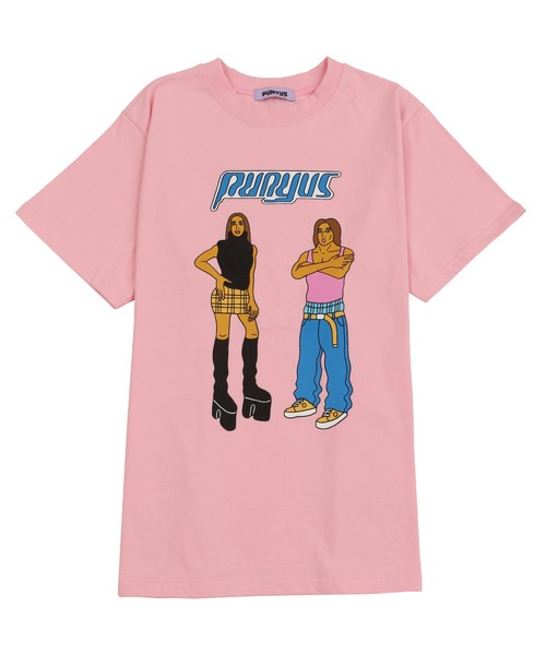 PUNYUS（プニュズ）の「90sアイコンＴシャツ（Tシャツ/カットソー・レディース・スミクロ/ホワイト/ピンク・2/1/3/4）」の18枚目の写真