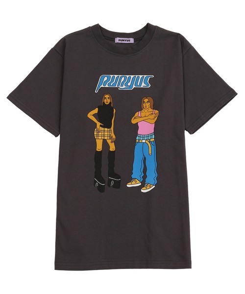 PUNYUS（プニュズ）の「90sアイコンＴシャツ（Tシャツ/カットソー・レディース・スミクロ/ホワイト/ピンク・2/1/3/4）」の10枚目の写真