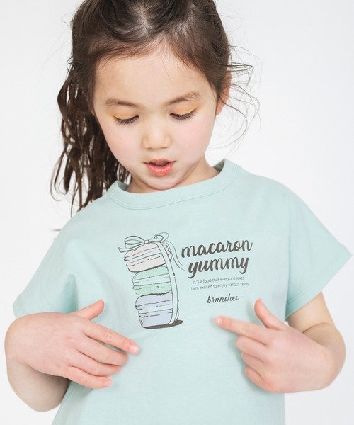 BRANSHES（ブランシェス）の「【プチプラ / 綿100％】アソート半袖Tシャツ（Tシャツ/カットソー・キッズ・ラベンダー/ライトグリーン/ピンク/オフホワイト・140/130/120/100/110/150）」の2枚目の写真