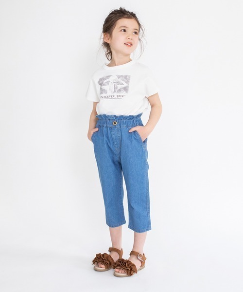 BRANSHES（ブランシェス）の「【プチプラ / 綿100％】アソート半袖Tシャツ（Tシャツ/カットソー・キッズ・ラベンダー/ライトグリーン/ピンク/オフホワイト・140/130/120/100/110/150）」の5枚目の写真