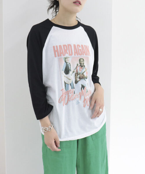 fredy repit(フレディレピ)の「【WEB限定】【BLUESCENTRIC/ブルースセントリック】ベースボールバンドT(Tシャツ/カットソー・レディース・オフホワイト/キナリ・FREE)」の2枚目の写真