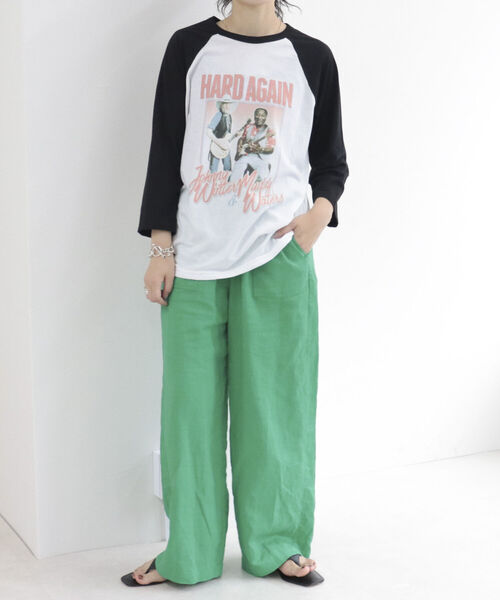 fredy repit(フレディレピ)の「【WEB限定】【BLUESCENTRIC/ブルースセントリック】ベースボールバンドT(Tシャツ/カットソー・レディース・オフホワイト/キナリ・FREE)」の10枚目の写真