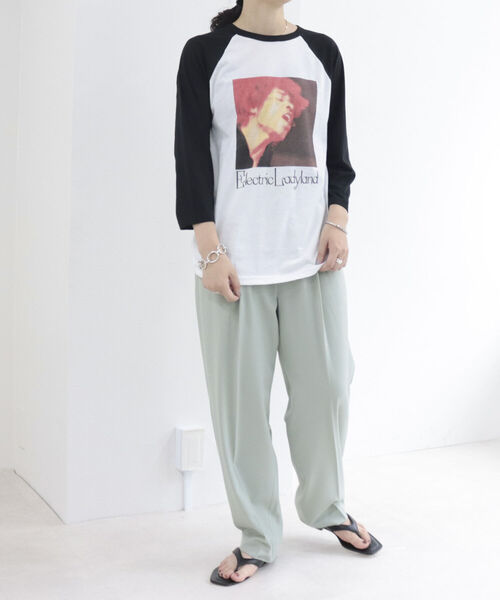 fredy repit(フレディレピ)の「【WEB限定】【BLUESCENTRIC/ブルースセントリック】ベースボールバンドT(Tシャツ/カットソー・レディース・オフホワイト/キナリ・FREE)」の14枚目の写真