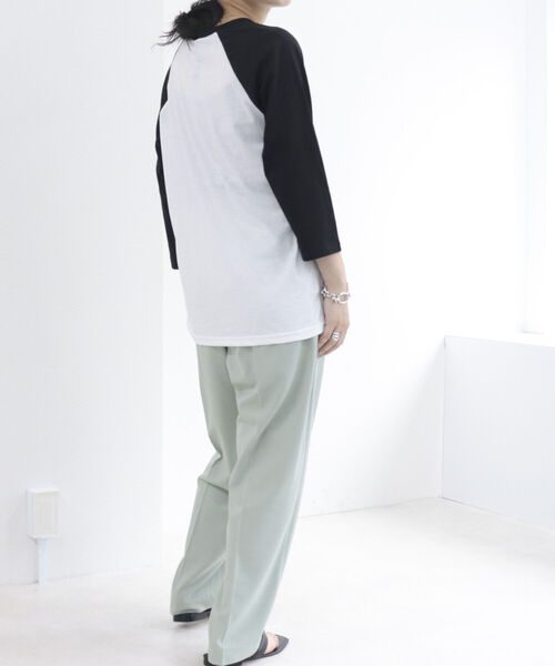 fredy repit(フレディレピ)の「【WEB限定】【BLUESCENTRIC/ブルースセントリック】ベースボールバンドT(Tシャツ/カットソー・レディース・オフホワイト/キナリ・FREE)」の12枚目の写真