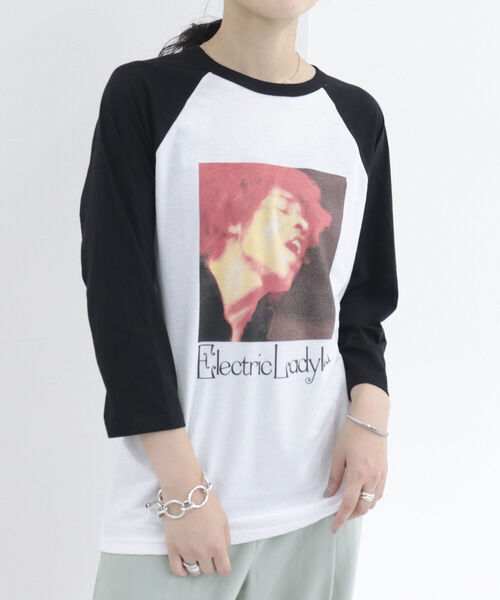 fredy repit(フレディレピ)の「【WEB限定】【BLUESCENTRIC/ブルースセントリック】ベースボールバンドT(Tシャツ/カットソー・レディース・オフホワイト/キナリ・FREE)」の8枚目の写真