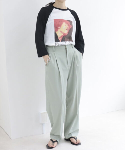 fredy repit(フレディレピ)の「【WEB限定】【BLUESCENTRIC/ブルースセントリック】ベースボールバンドT(Tシャツ/カットソー・レディース・オフホワイト/キナリ・FREE)」の7枚目の写真