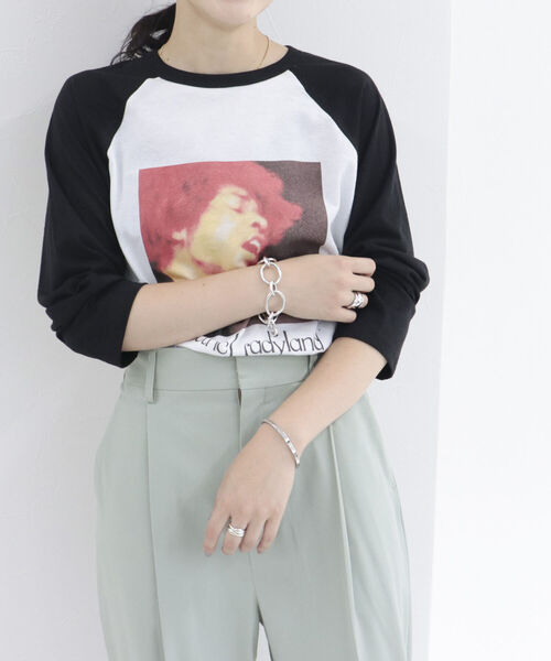 fredy repit(フレディレピ)の「【WEB限定】【BLUESCENTRIC/ブルースセントリック】ベースボールバンドT(Tシャツ/カットソー・レディース・オフホワイト/キナリ・FREE)」の11枚目の写真